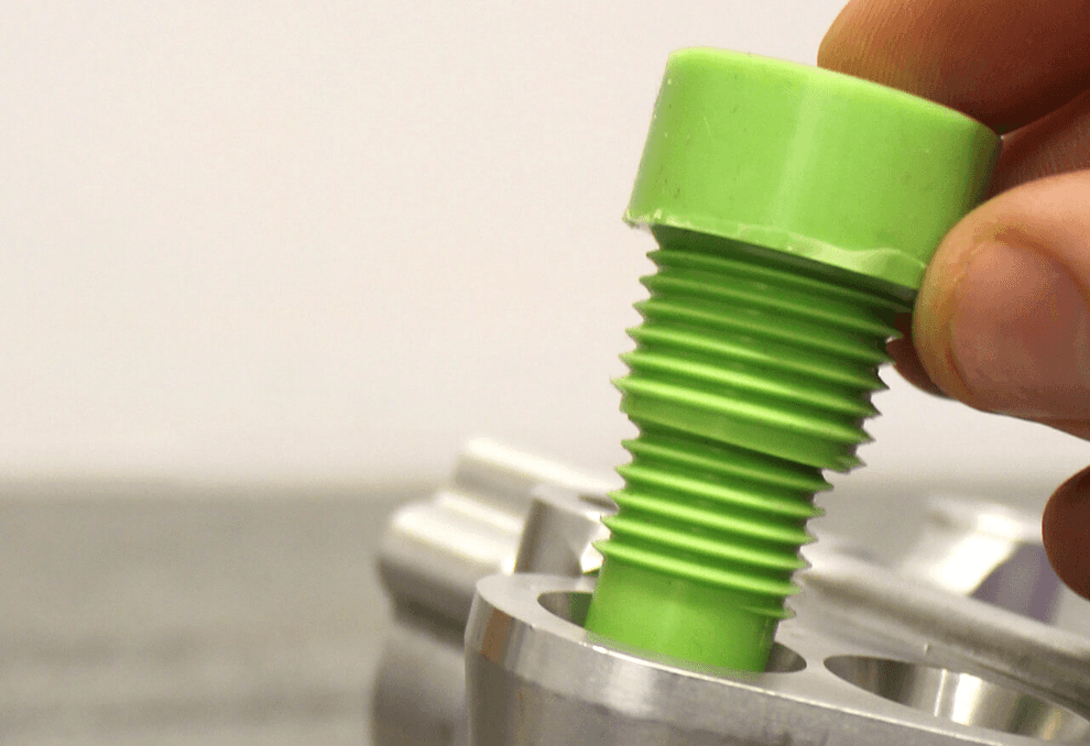 Réplique de filetage réalisée avec le Plastiform F20