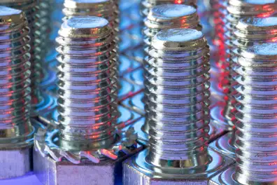 Bolts showing thread pitch illustration