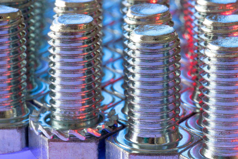 Bolts showing thread pitch illustration