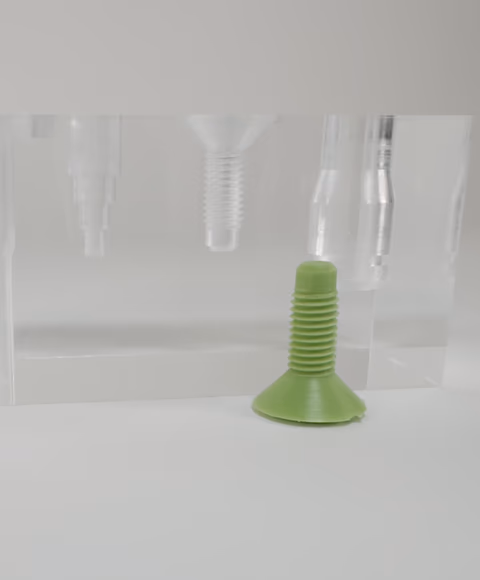 使用 F20 复制胶泥制作的螺纹印模