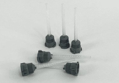 group of mixpac LL Nozzles