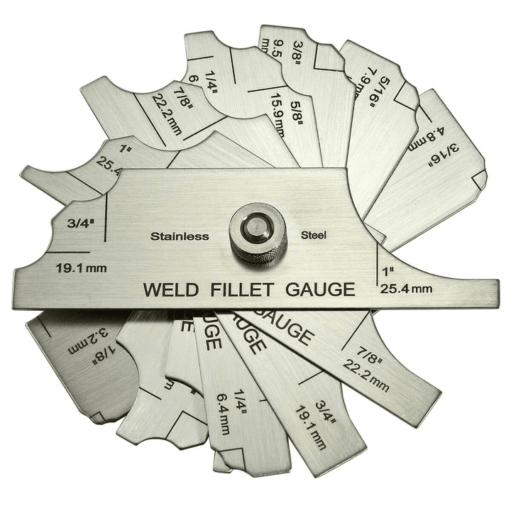 Juego de galgas Welf para filetes de soldadura.